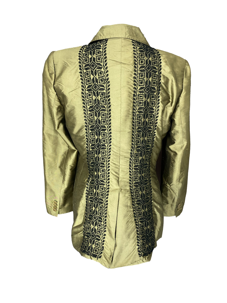 Hand Embroidered Thai Silk Blazer