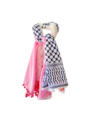 Hatta and Two Fabric Scarf Style 57