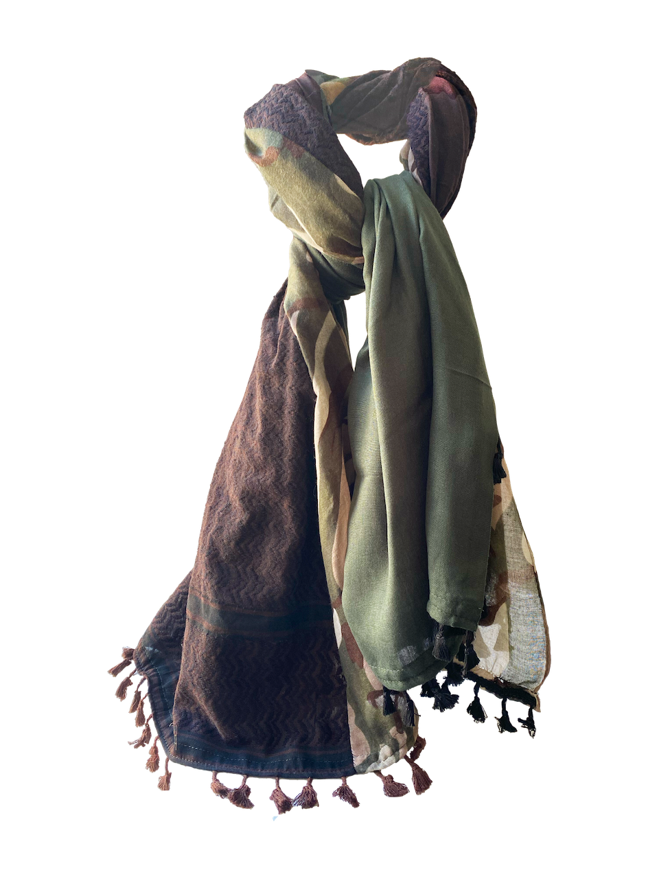 Hatta and Two Fabric Scarf Style 65