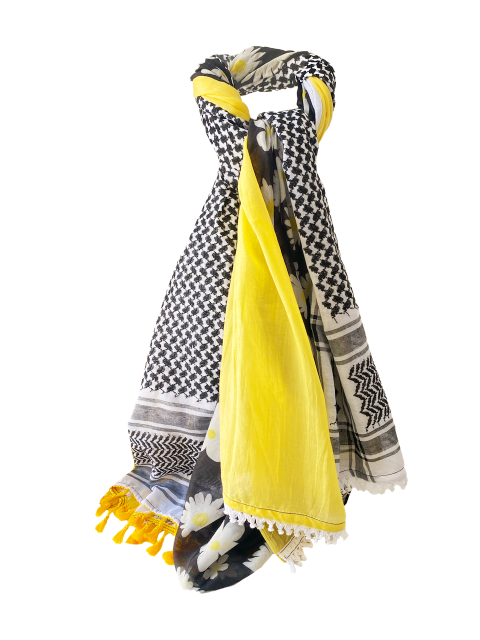 Hatta and Two Fabric Scarf Style 60