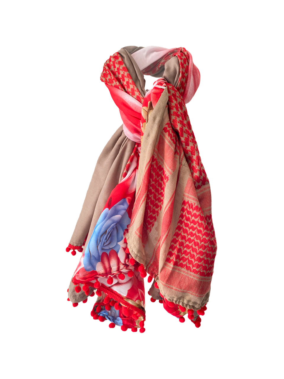Hatta and Two Fabric Scarf Style 52