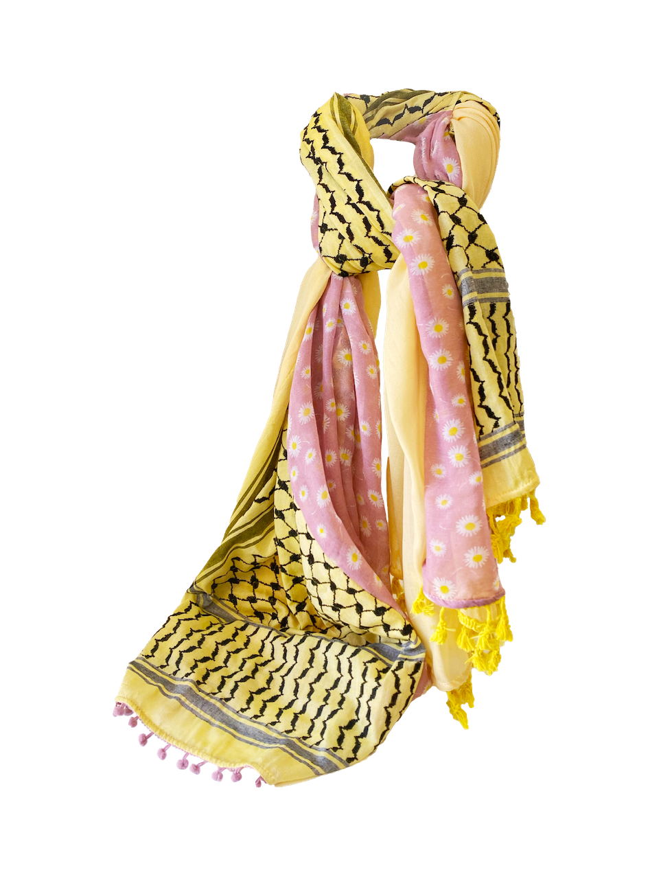 Hatta and Two Fabric Scarf Style 56