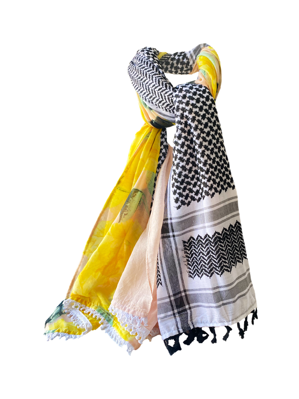 Hatta and Two Fabric Scarf Style 61