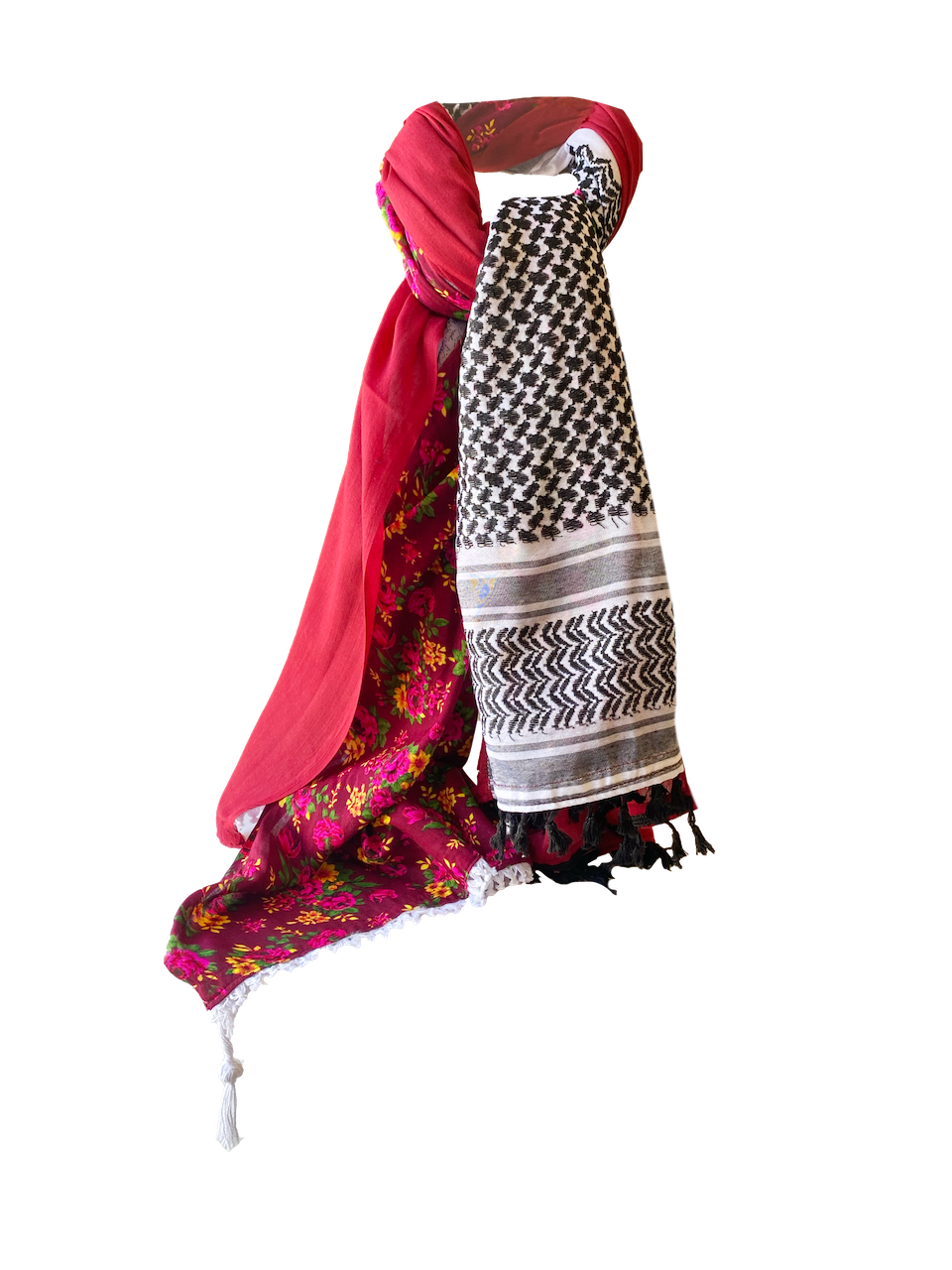 Hatta and Two Fabric Scarf Style 80