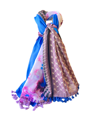 Hatta and Two Fabric Scarf Style 82
