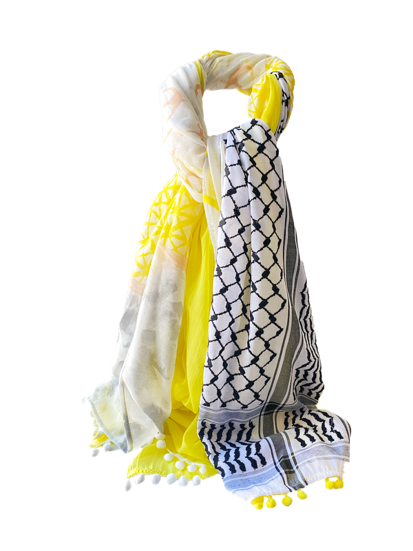 Hatta and Two Fabric Scarf Style 69