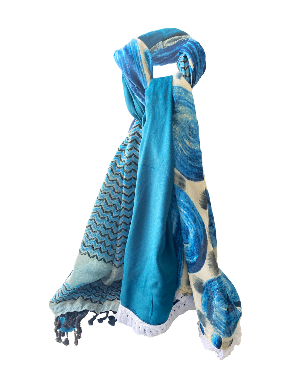 Hatta and Two Fabric Scarf Style 63