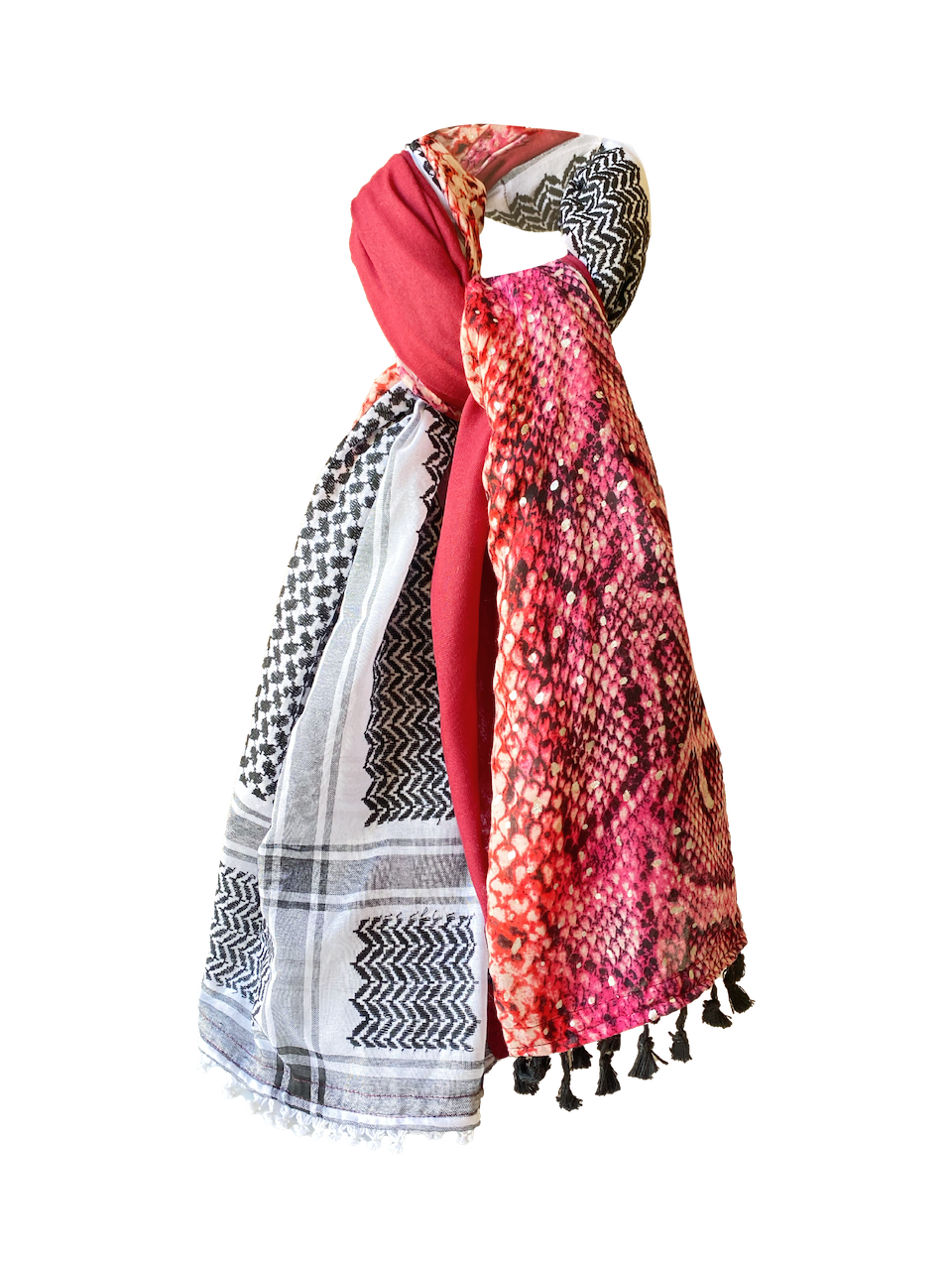 Hatta and Two Fabric Scarf Style 84