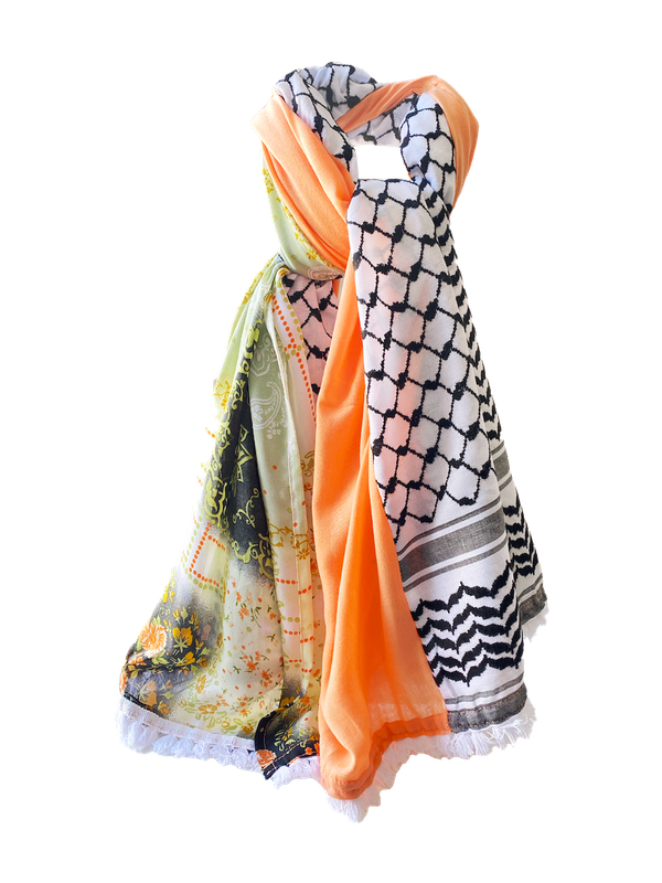 Hatta and Two Fabric Scarf Style 71