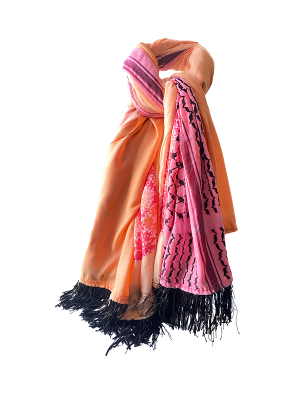 Hatta and Two Fabric Scarf Style 70