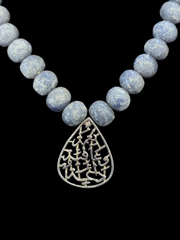 Gemstone Necklace With Teardrop Nima Afia Pendant