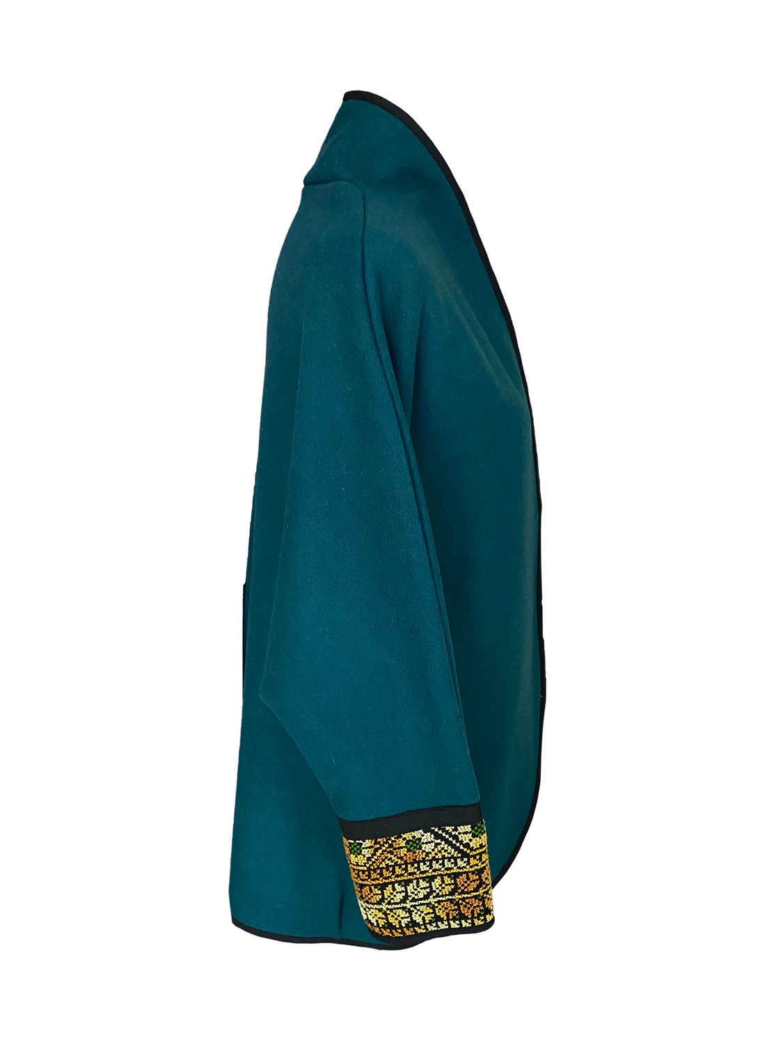 The Round Jacket in Teal