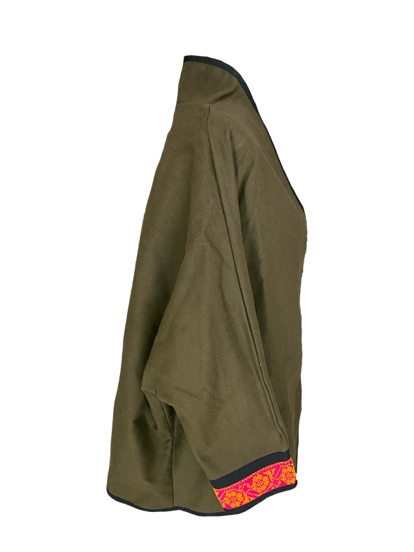 The Round Jacket in Brown