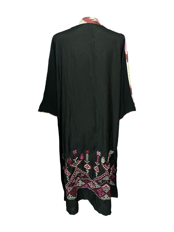 Black Dress With Hand Embroidery and Beading on the Back