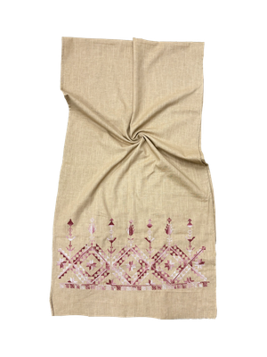 Nadia Dajani x UNHCR Embroidered Cotton Scarf