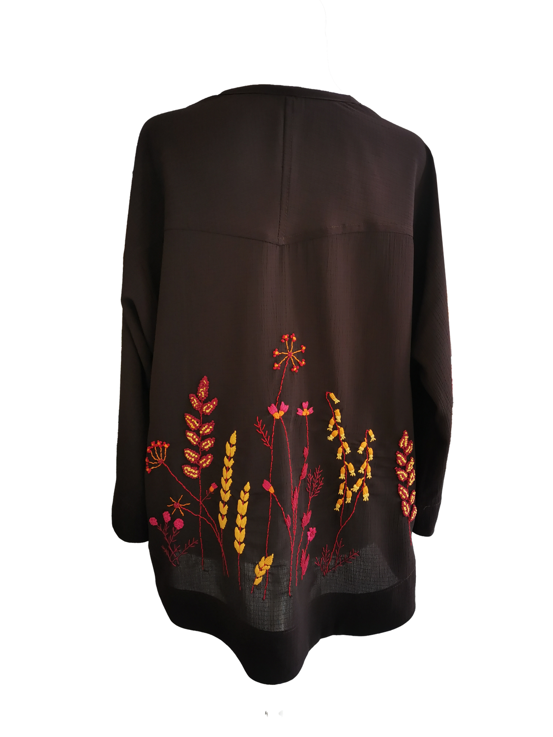 Nadia Dajani x UNHCR Kimono Cut Jacket With Sunset Hand Embroidery