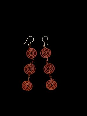 Swirl 3-Row Earring