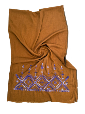 Nadia Dajani x UNHCR Embroidered Cotton Scarf