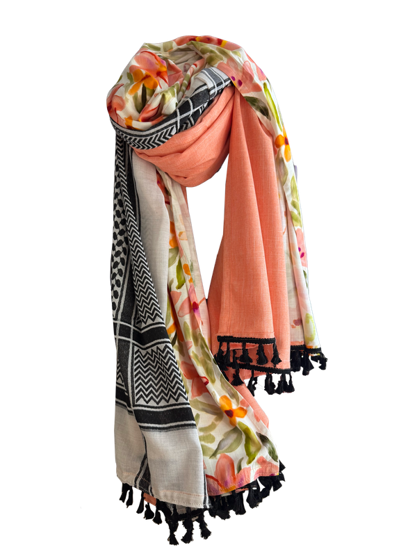 Hatta and Two Fabric Scarf Style 92