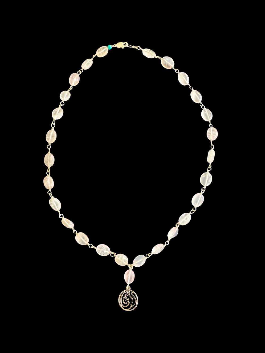 Gemstone Necklace with Salam Word
