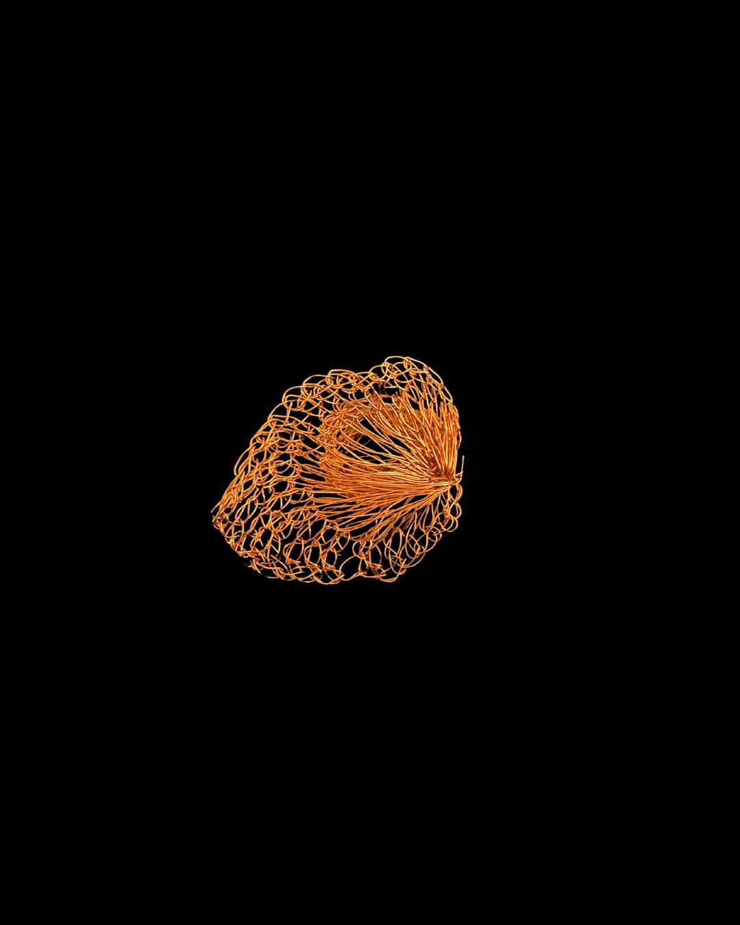 Copper leaf ring