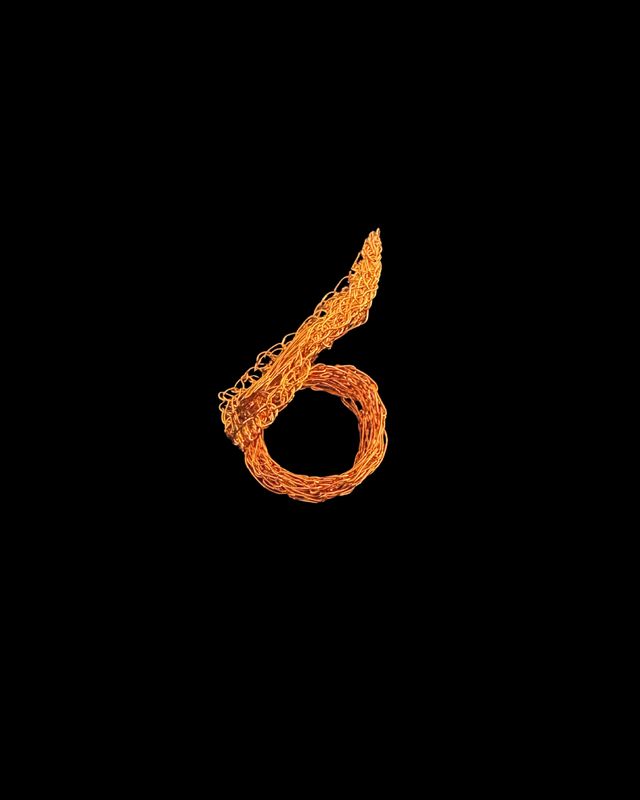Copper leaf ring
