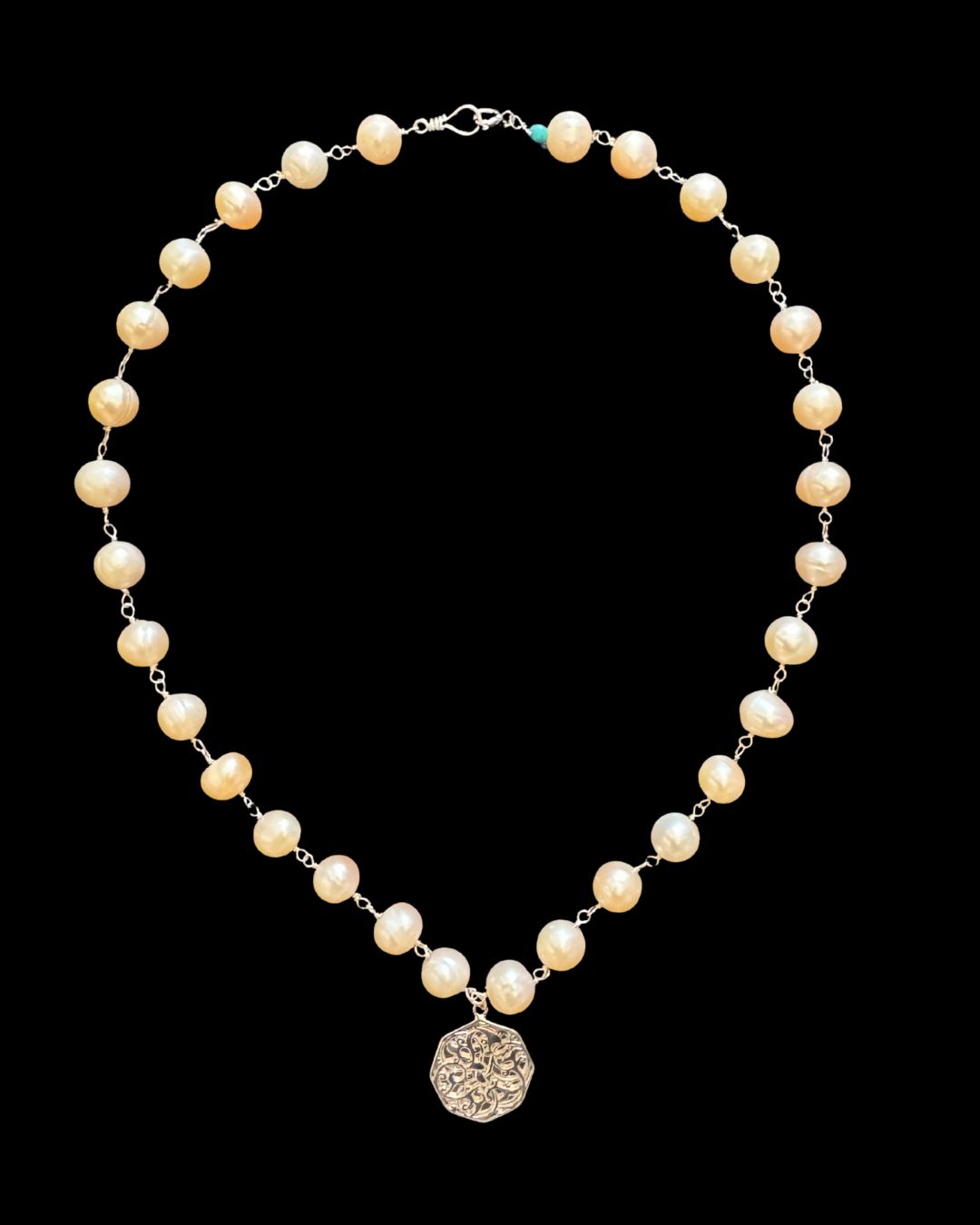 Pearl Necklace with Cairo Pendant