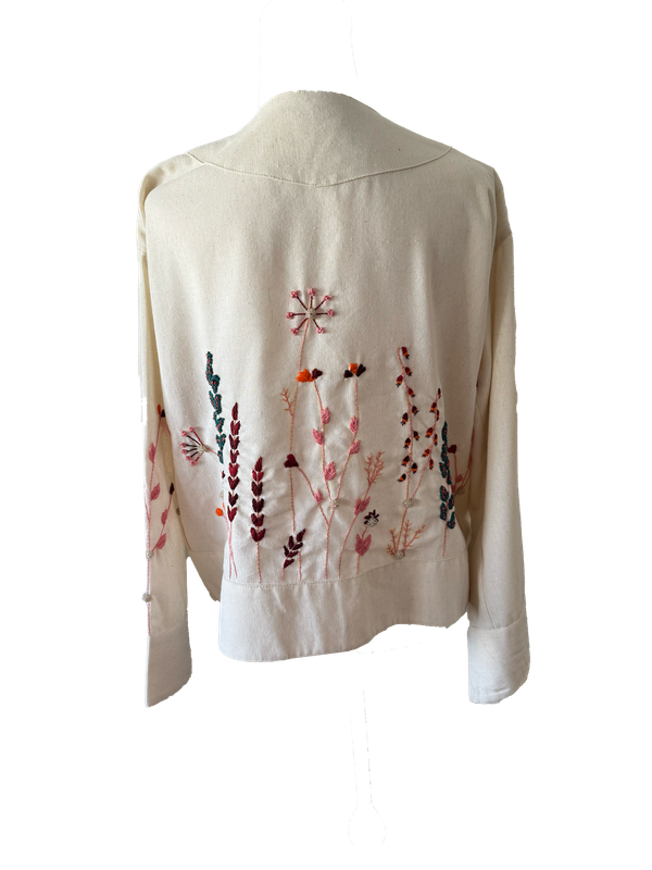 Nadia Dajani x UNHCR Linen Jacket in Off-White