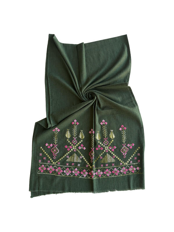Nadia Dajani x UNHCR Embroidered Scarf