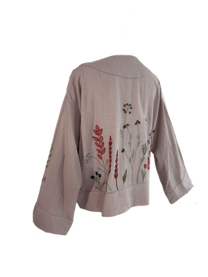 Nadia Dajani x UNHCR Linen Jacket in Lavender II