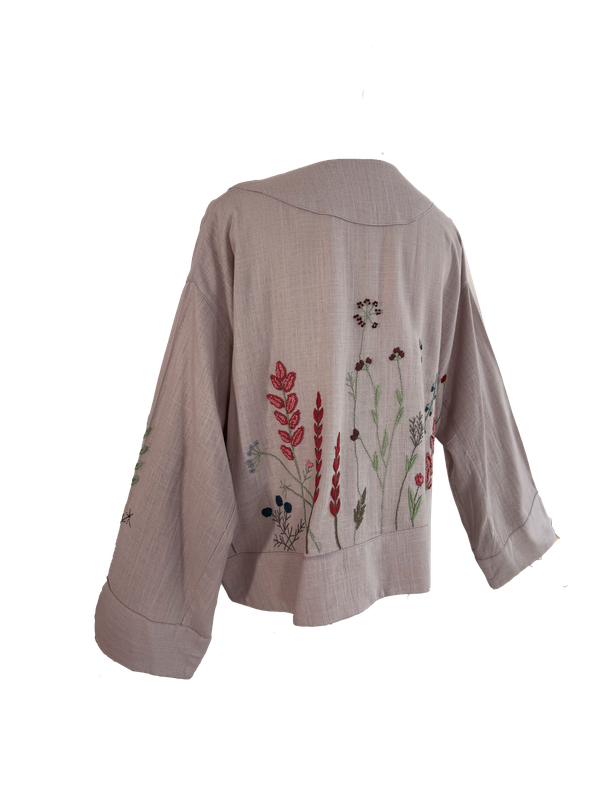 Nadia Dajani x UNHCR Linen Jacket in Lavender II