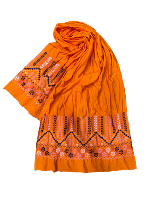 Embroidered Cotton Scarves