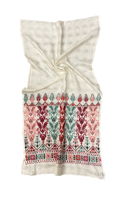 Embroidered Silk Scarves