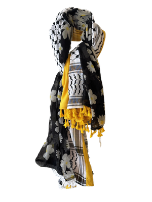 Hatta and Two Fabric Scarf Style 72