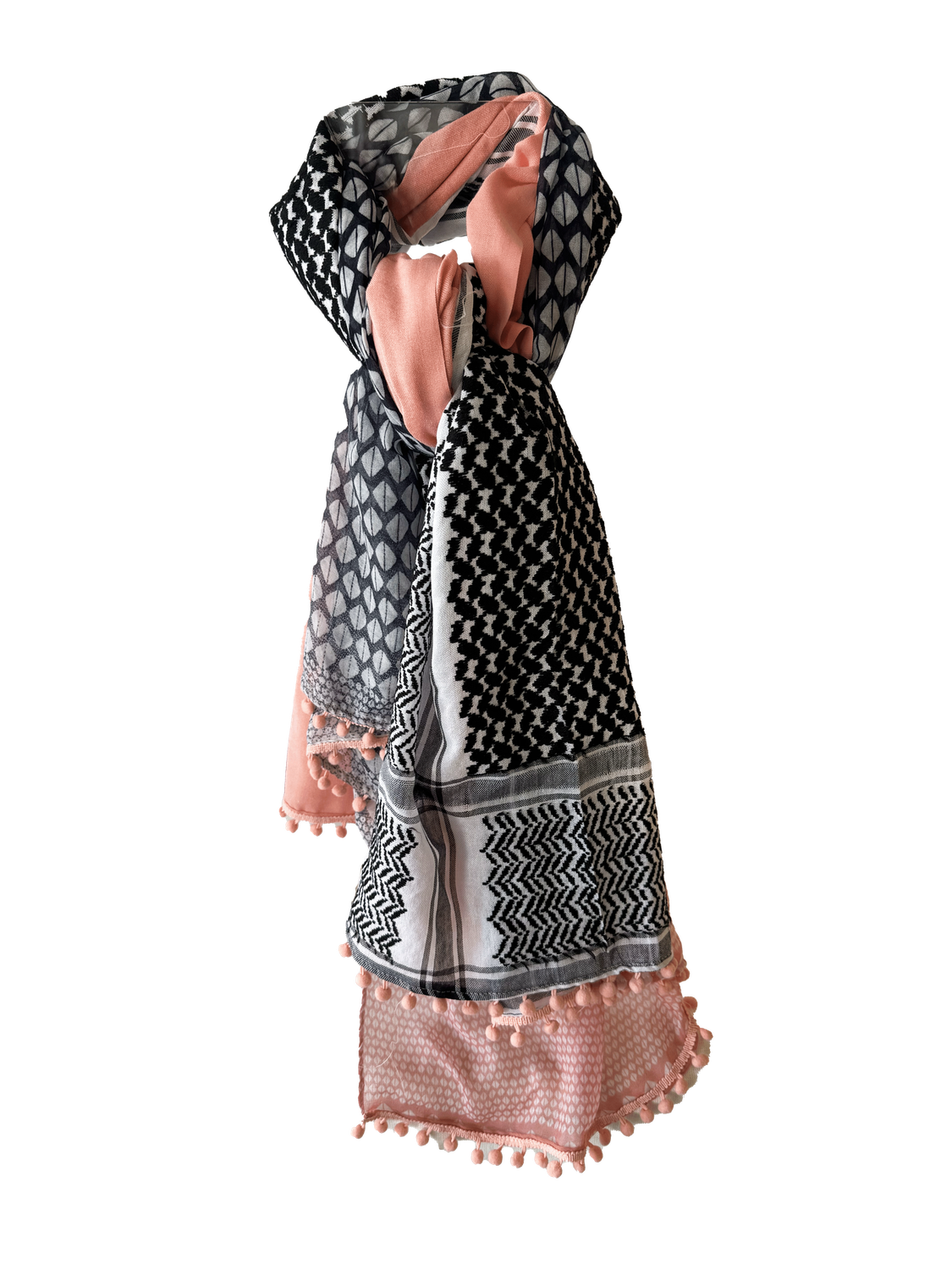 Hatta and Two Fabric Scarf Style 87