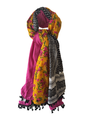 Hatta and Two Fabric Scarf Style 88