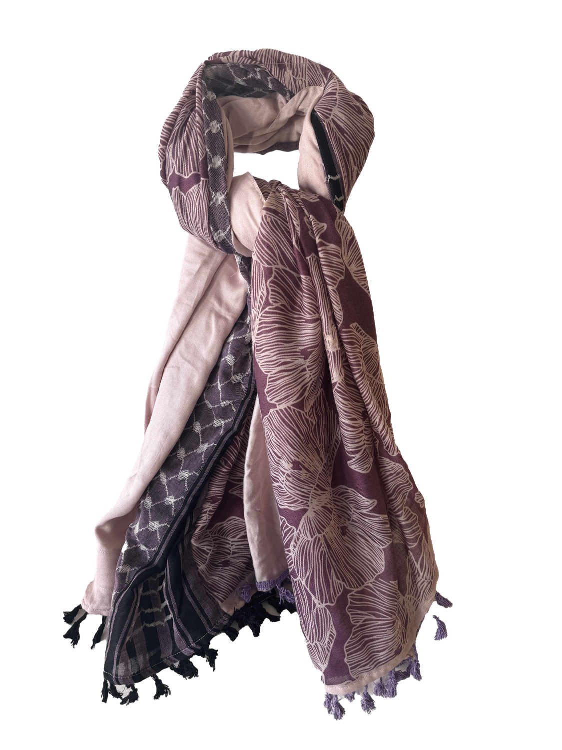 Hatta and Two Fabric Scarf Style 86