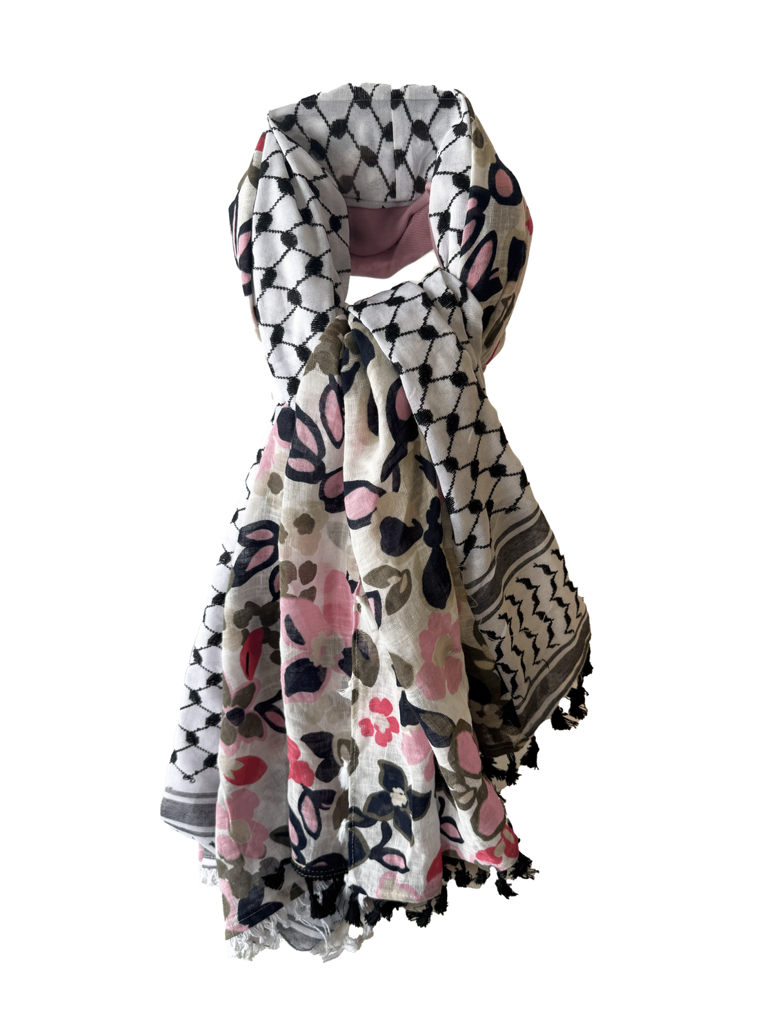 Hatta and Two Fabric Scarf Style 65