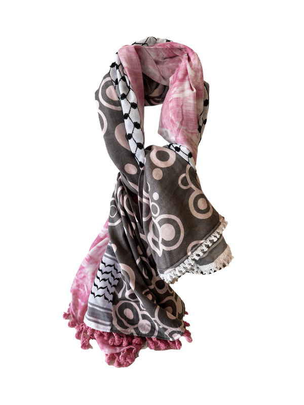 Hatta and Two Fabric Scarf Style 100