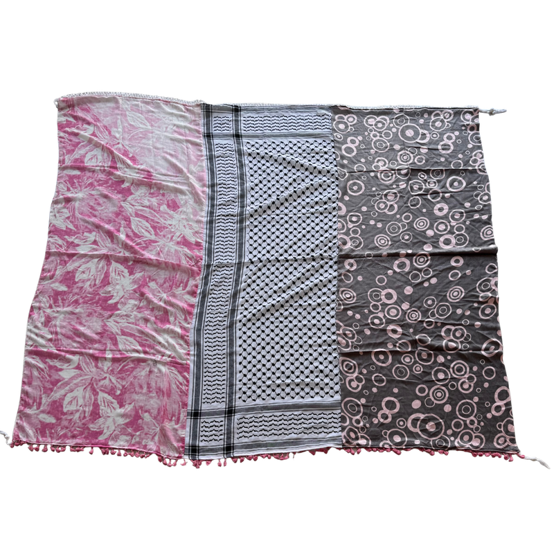 Hatta and Two Fabric Scarf Style 100