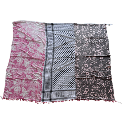 Hatta and Two Fabric Scarf Style 100