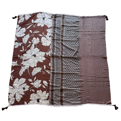 Hatta and Two Fabric Scarf Style 58