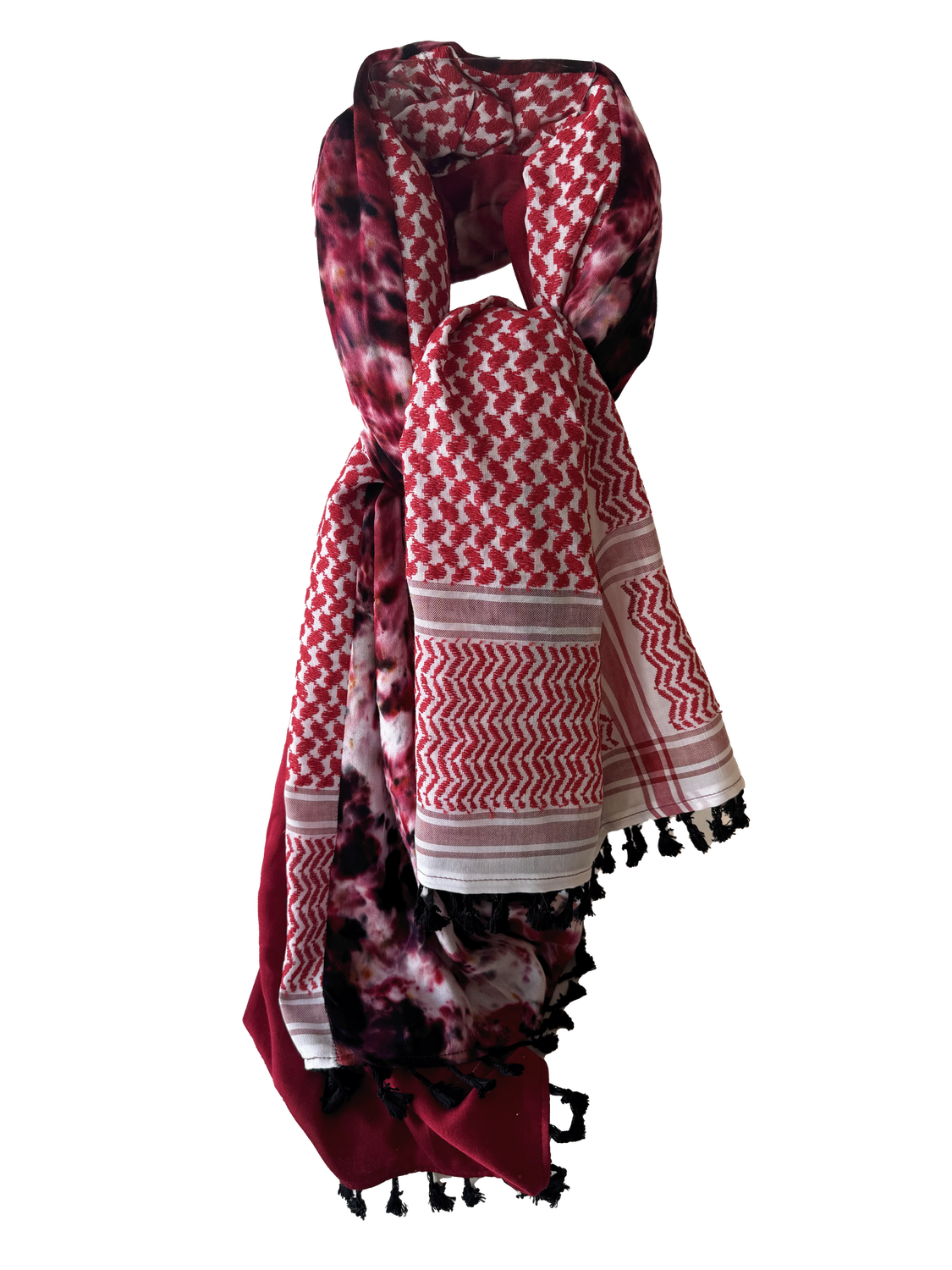 Hatta and Two Fabric Scarf Style 75