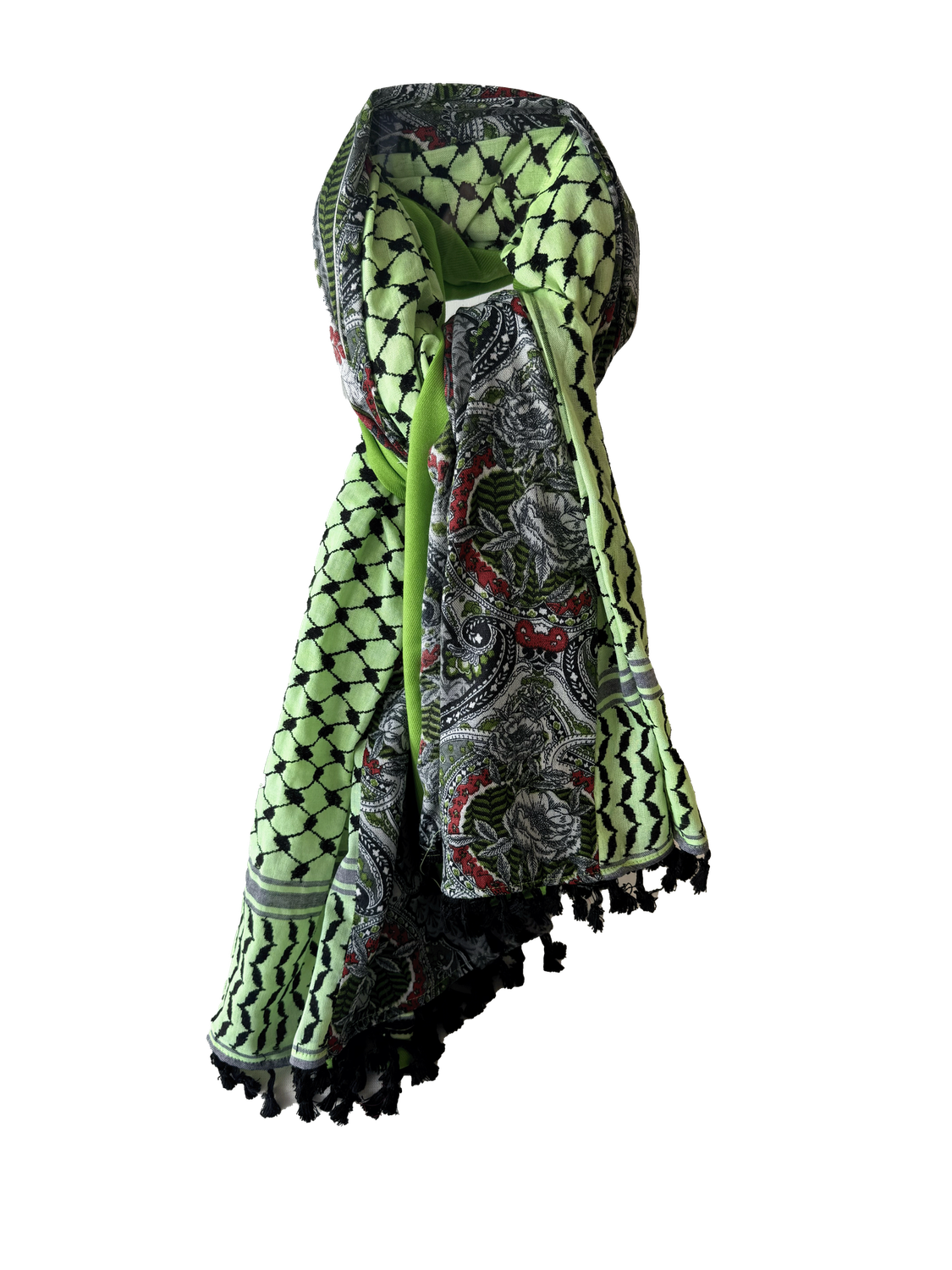 Hatta and Two Fabric Scarf Style 64