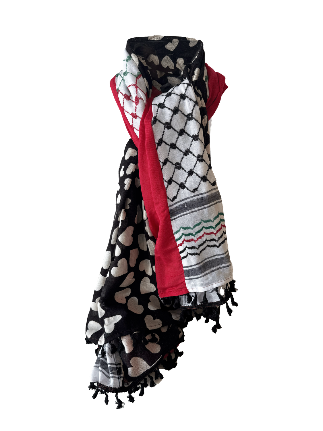 Hatta and Two Fabric Scarf Style 91