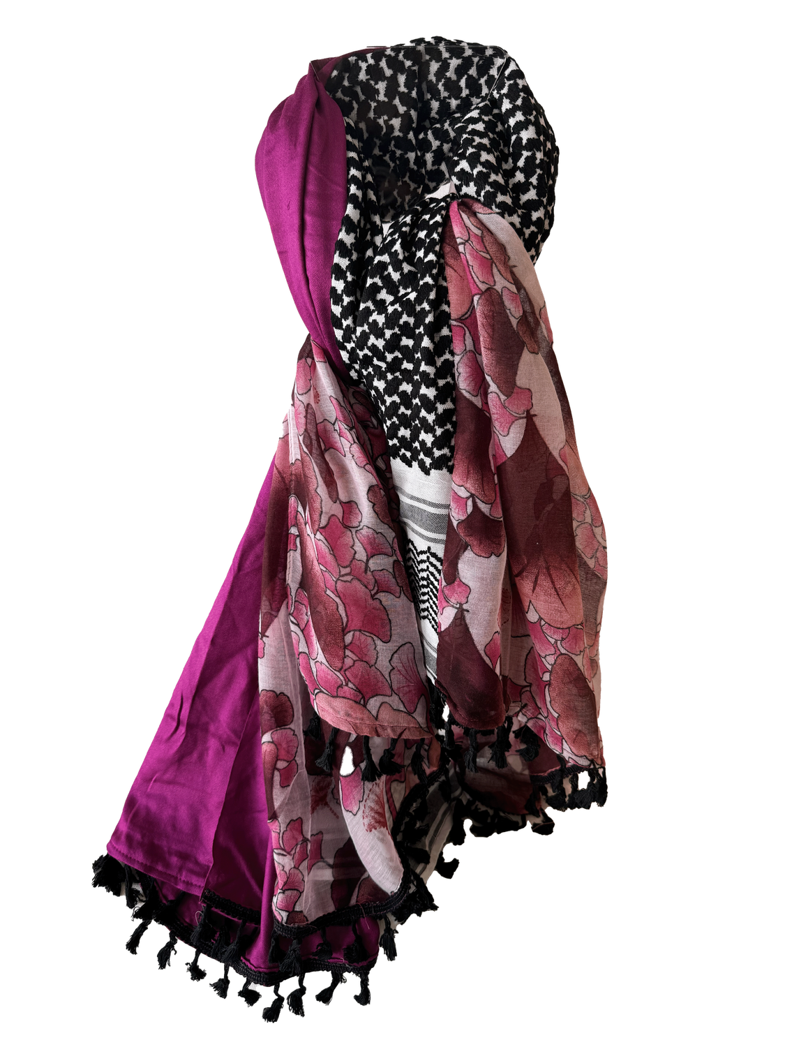 Hatta and Two Fabric Scarf Style 101