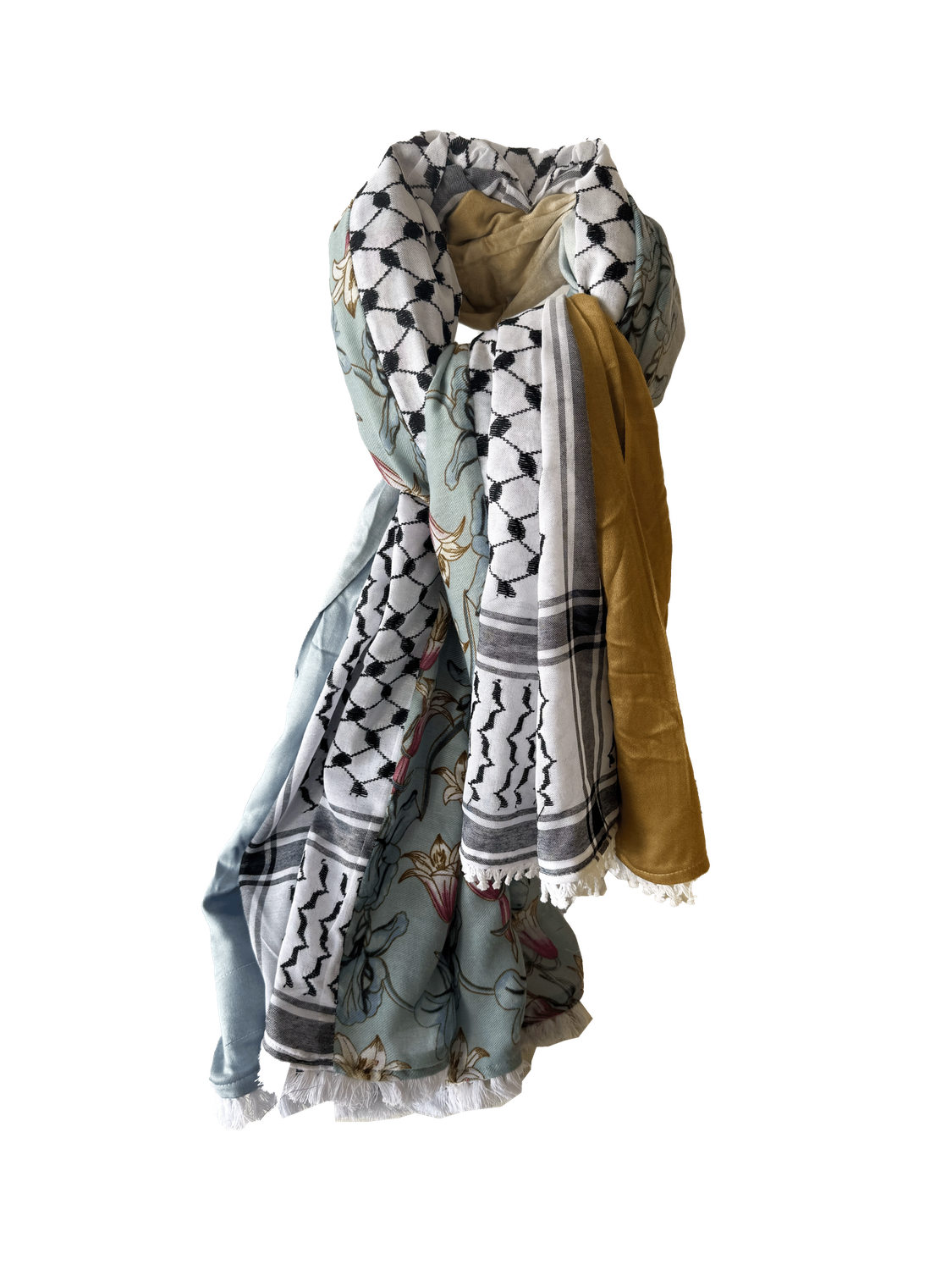 Hatta and Two Fabric Scarf Style 84