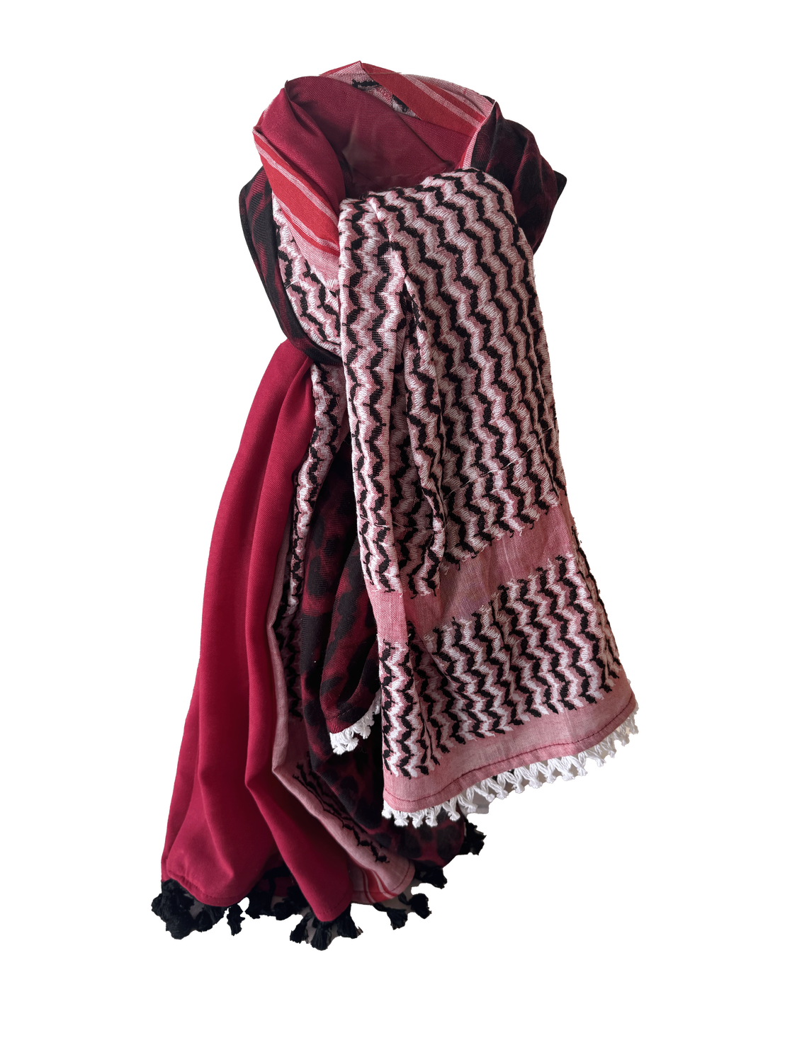 Hatta and Two Fabric Scarf Style 82