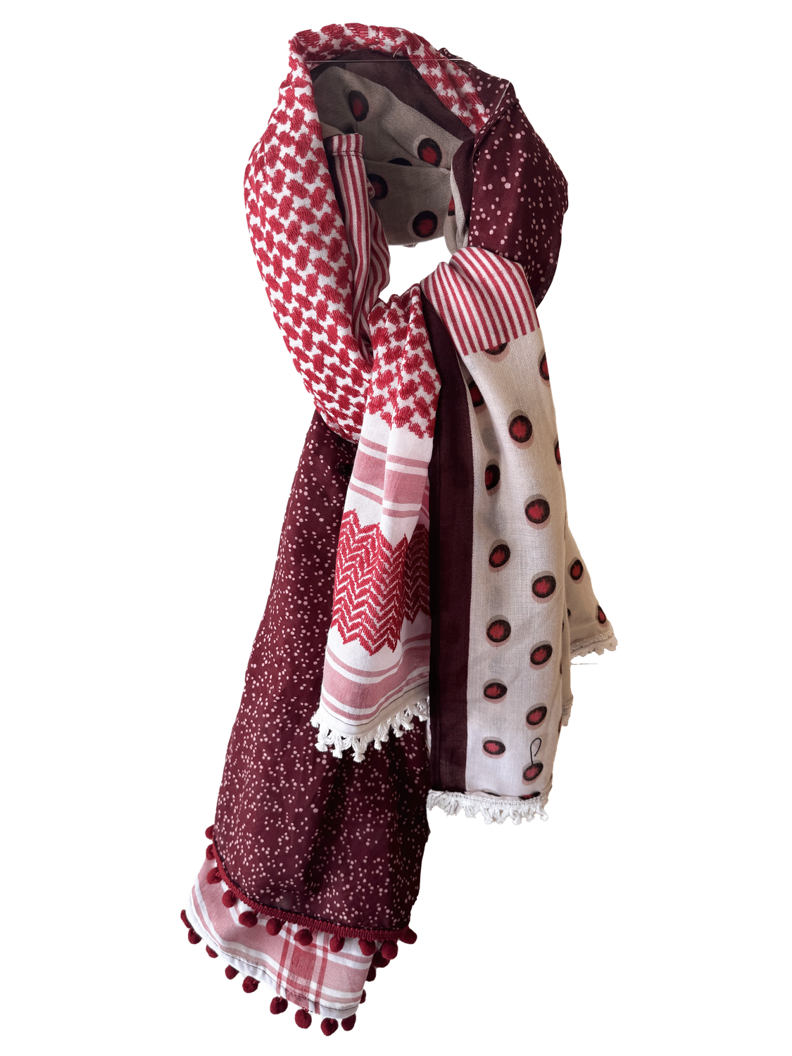 Hatta and Two Fabric Scarf Style 78