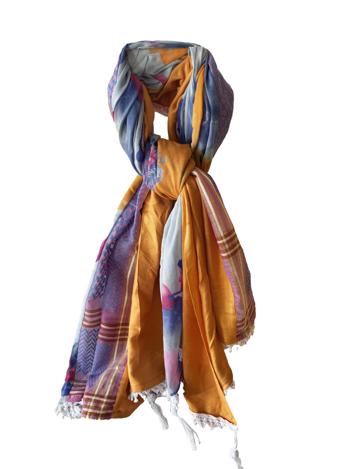 Hatta and Two Fabric Scarf Style 47